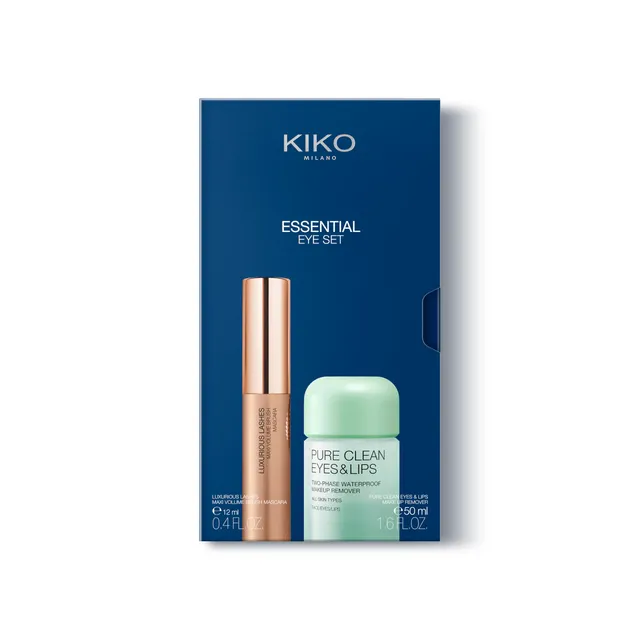 kiko-milano-essential-eye-set-kit-mascara-luxurious-lashes-maxi-volume-brush-min image 1