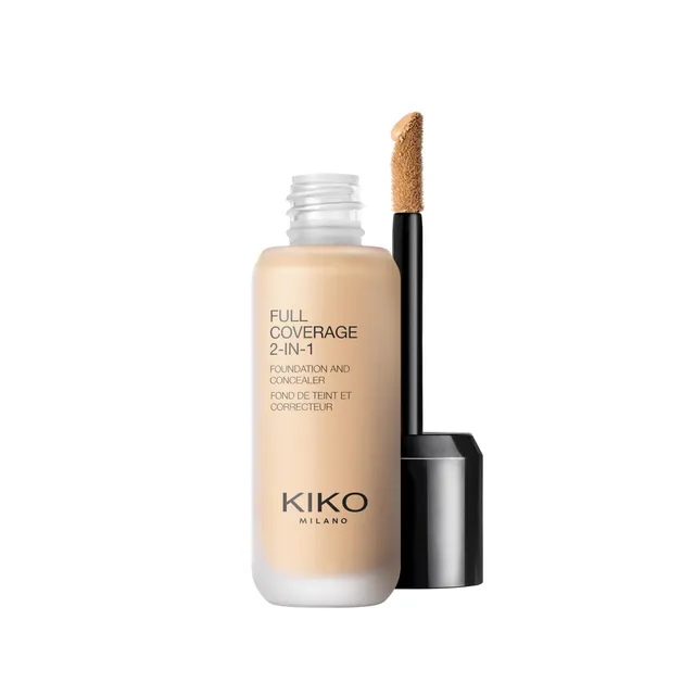 kiko-milano-full-coverage-2-in-1-foundation-concealer-16-n-25-fondotinta-e-corre image 1