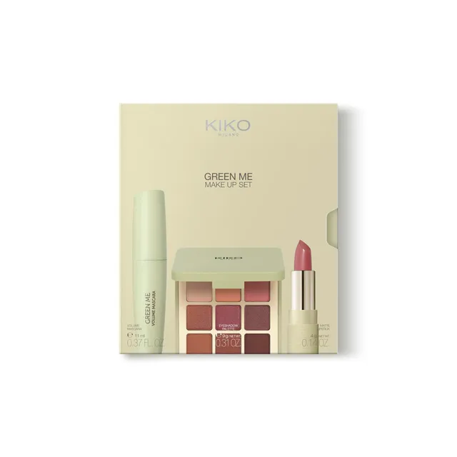 kiko-milano-green-me-make-up-set-set-completo-con-palette-occhi-102-mascara-effe image 1