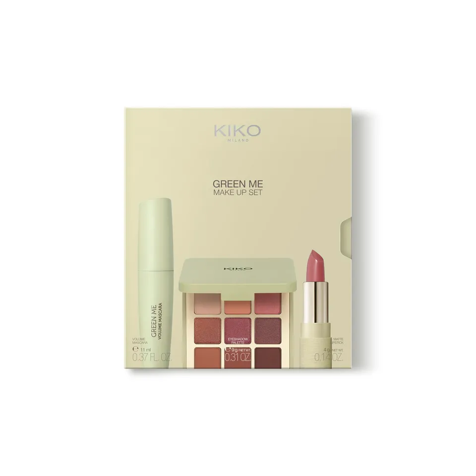 kiko-milano-green-me-make-up-set-set-completo-con-palette-occhi-102-mascara-effe image 1