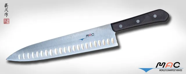 mac-chef-series-th-100-coltello-da-chef-10-25-cm-con-alveoli-antiaerenza-stile-f image 1