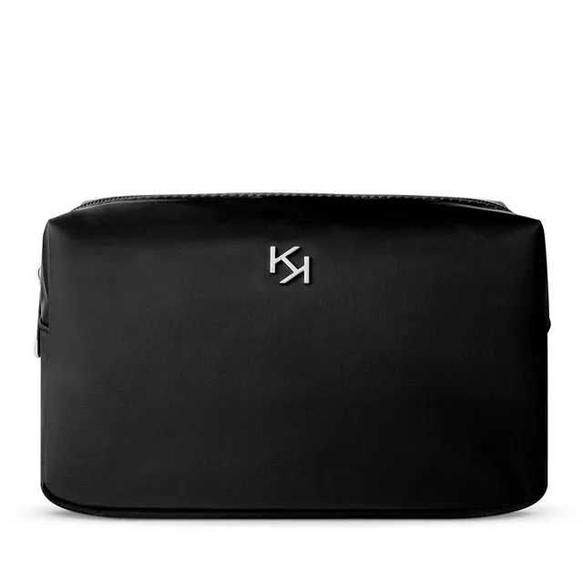 kiko-milano-beauty-case-big-pochette-porta-cosmetici-grande-in-nylon-nero-con-ch image 1