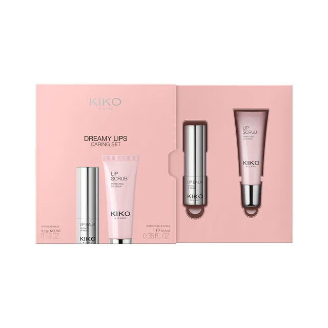 kiko-milano-dreamy-lips-caring-set-kit-skincare-labbra-con-balsamo-scintillante- image 1