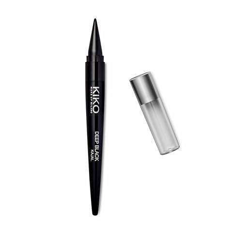 kiko-milano-deep-black-kajal-matita-kajal-extra-black-a-lunga-tenuta-texture-mor image 4