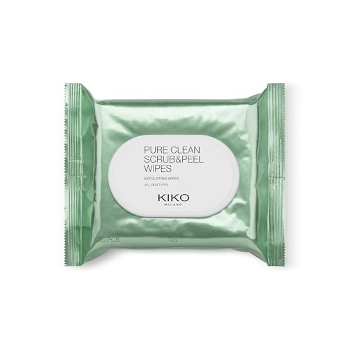 kiko-milano-pure-clean-scrub-peel-wipes-salviette-viso-2-in-1-esfolianti-e-rinfr image 3