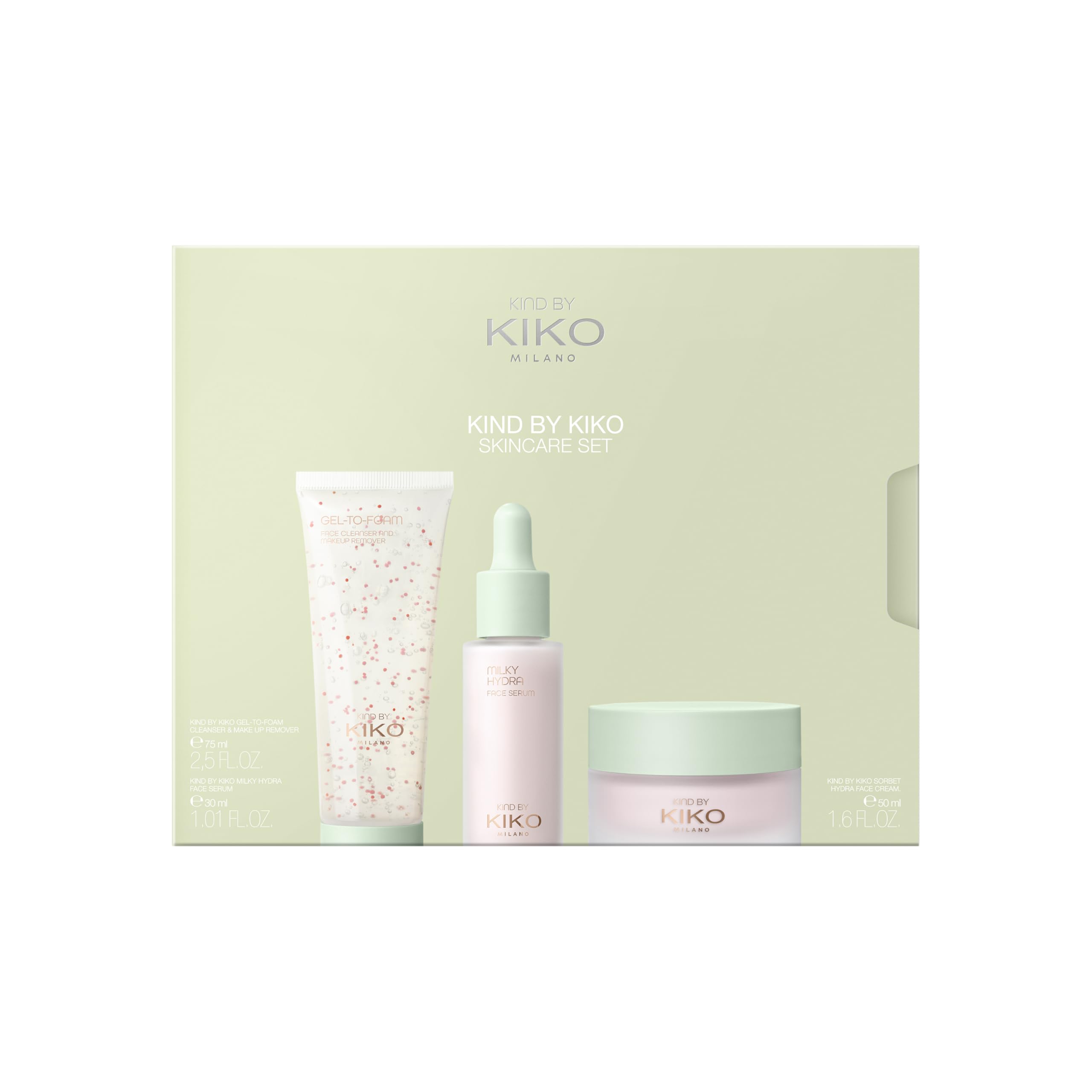 kiko-milano-kind-by-kiko-skincare-set-kit-skincare-completo-detergente-siero-e-c image 1