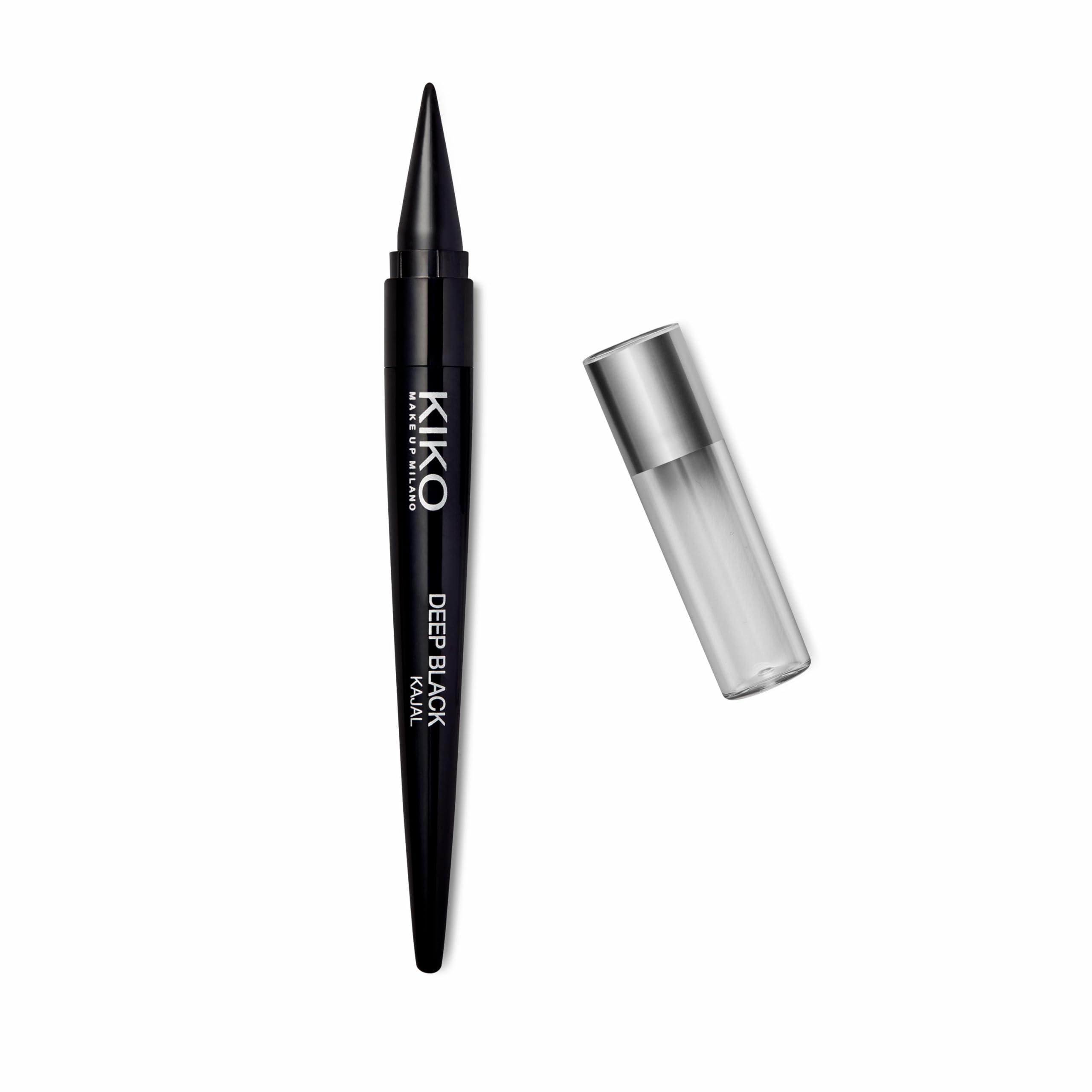 kiko-milano-deep-black-kajal-matita-kajal-extra-black-a-lunga-tenuta-texture-mor image 1