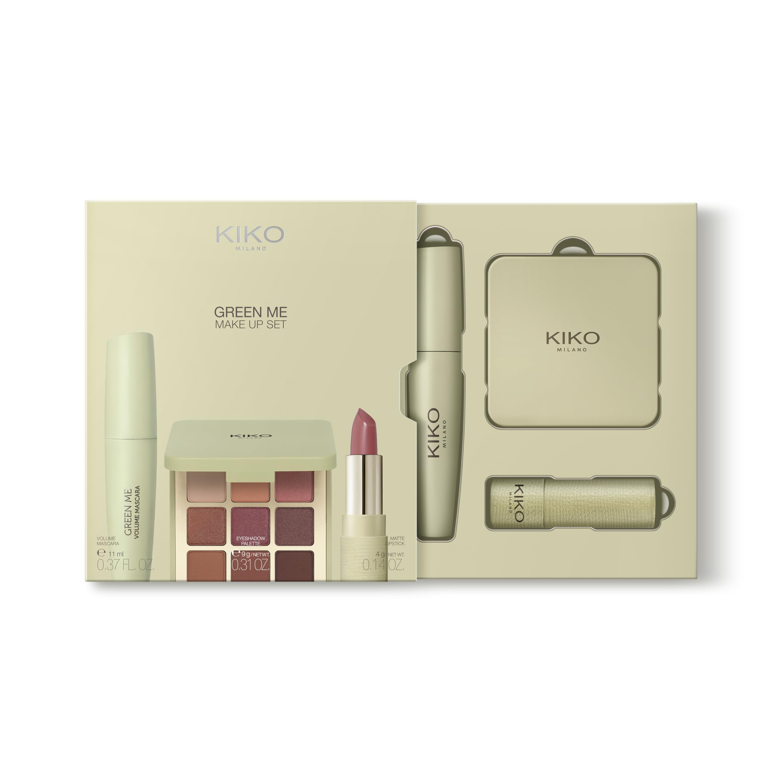 kiko-milano-green-me-make-up-set-set-completo-con-palette-occhi-102-mascara-effe image 4
