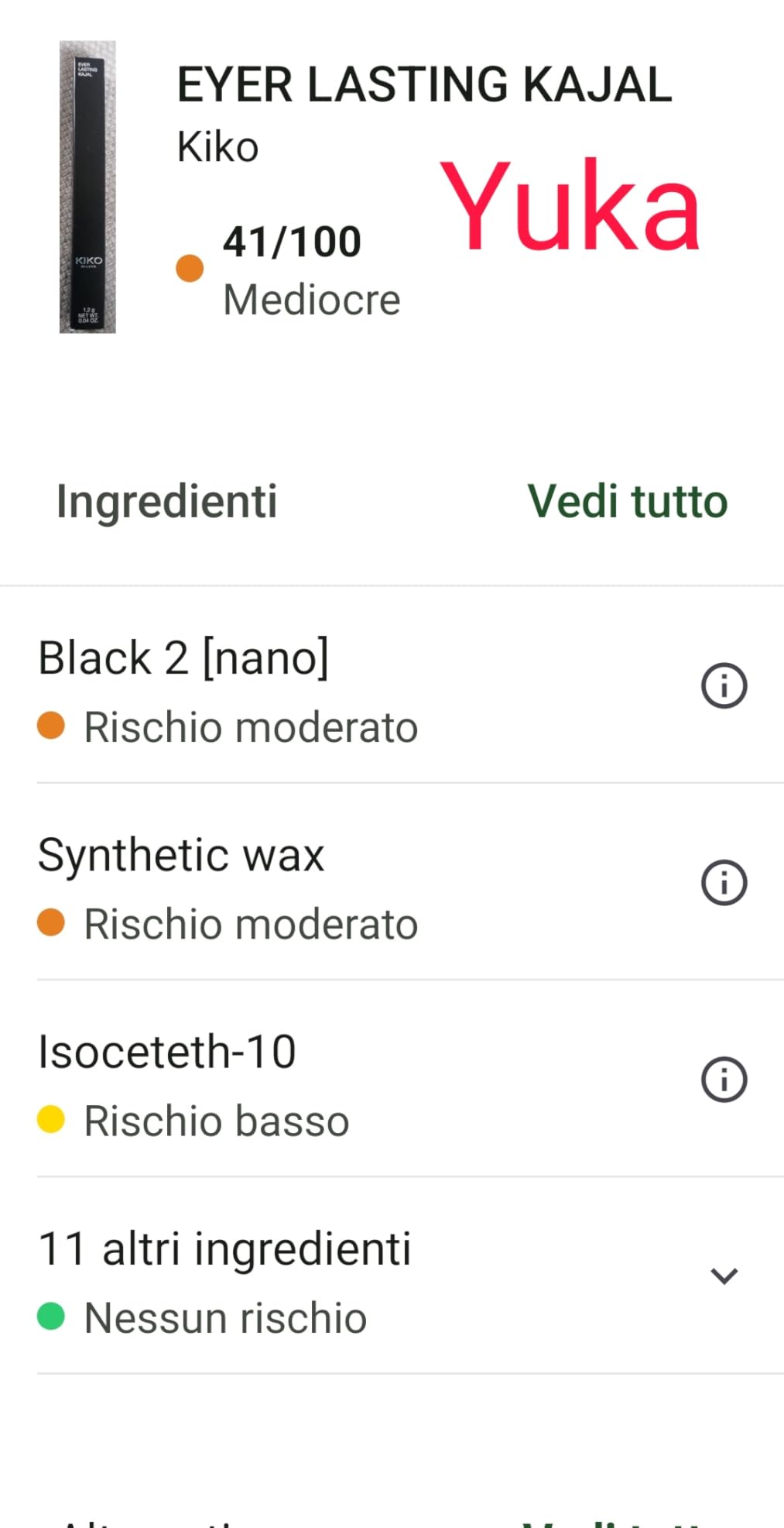 Occhi resi mattina e sera