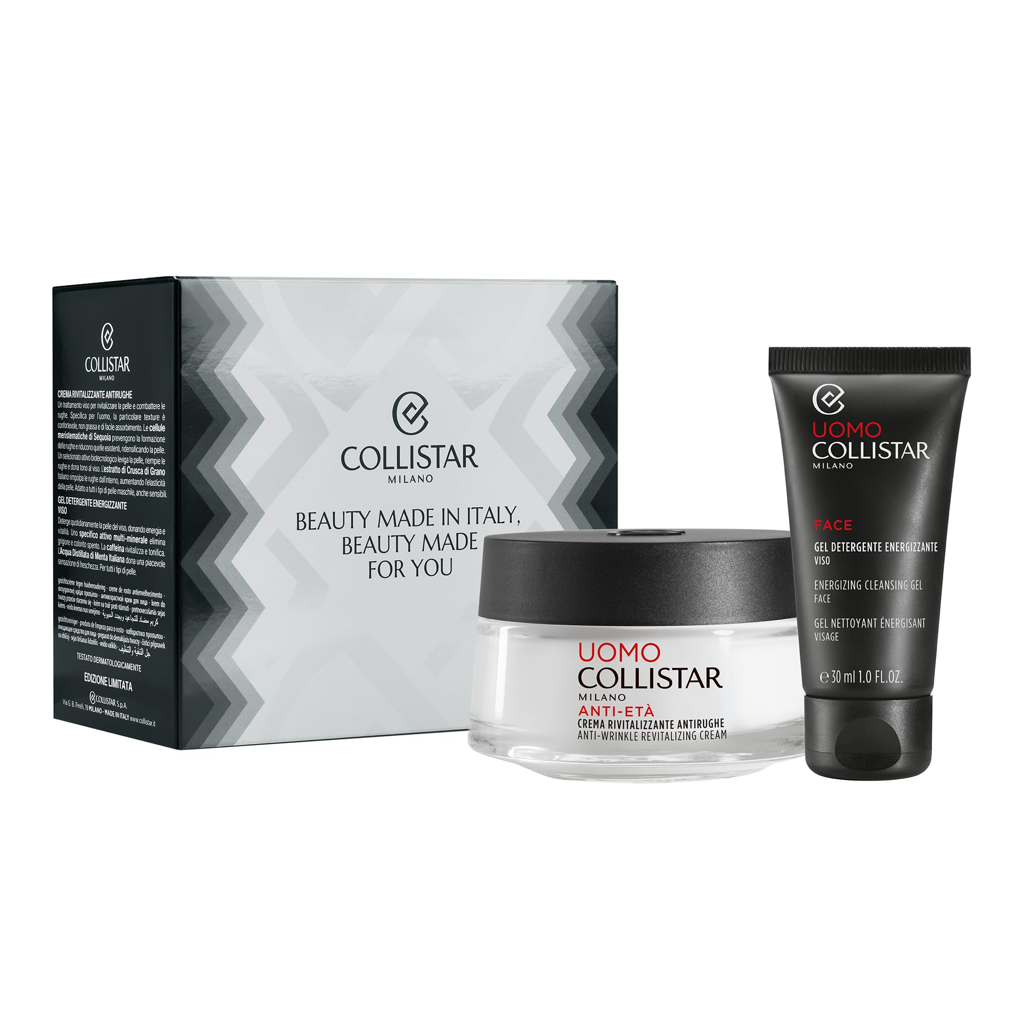 collistar-cofanetto-regalo-uomo-crema-viso-antirughe-rivitalizzante-50-ml-gel-de image 3