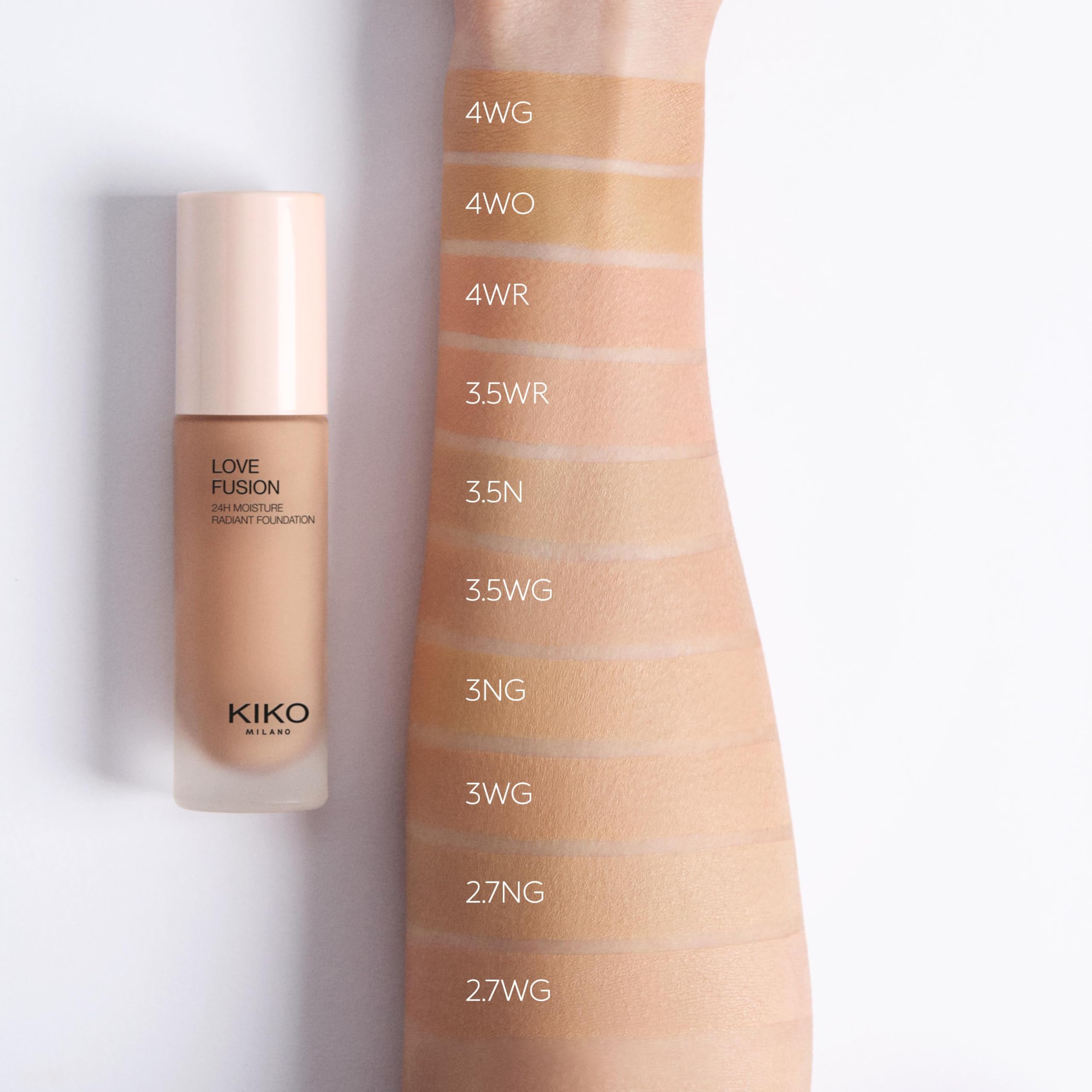 kiko-milano-love-fusion-24h-moisture-radiant-foundation-4wo-fondotinta-idratante image 5