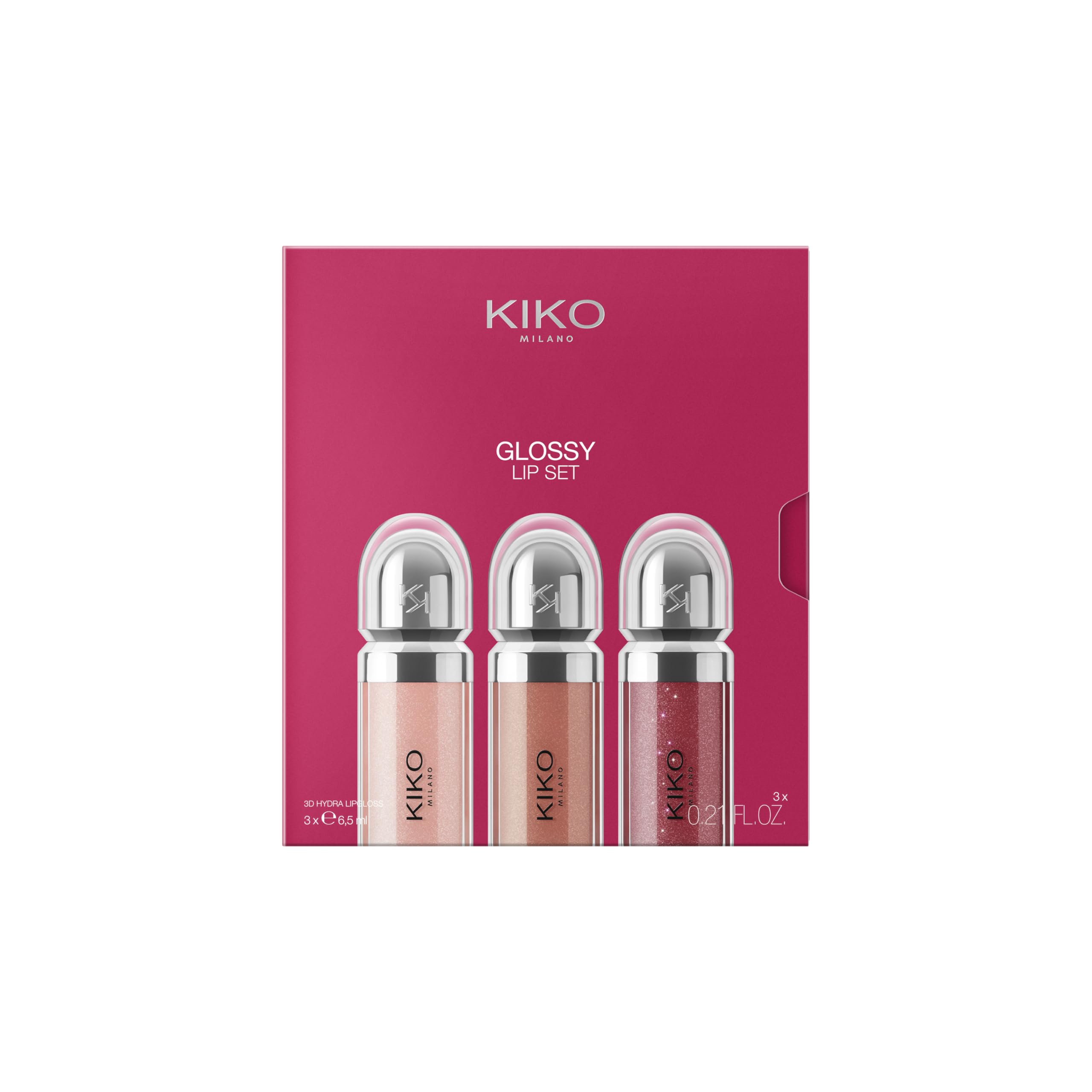 kiko-milano-glossy-lip-set-03-kit-3-lucidalabbra-3d-hydra-lip-gloss-effetto-volu image 1