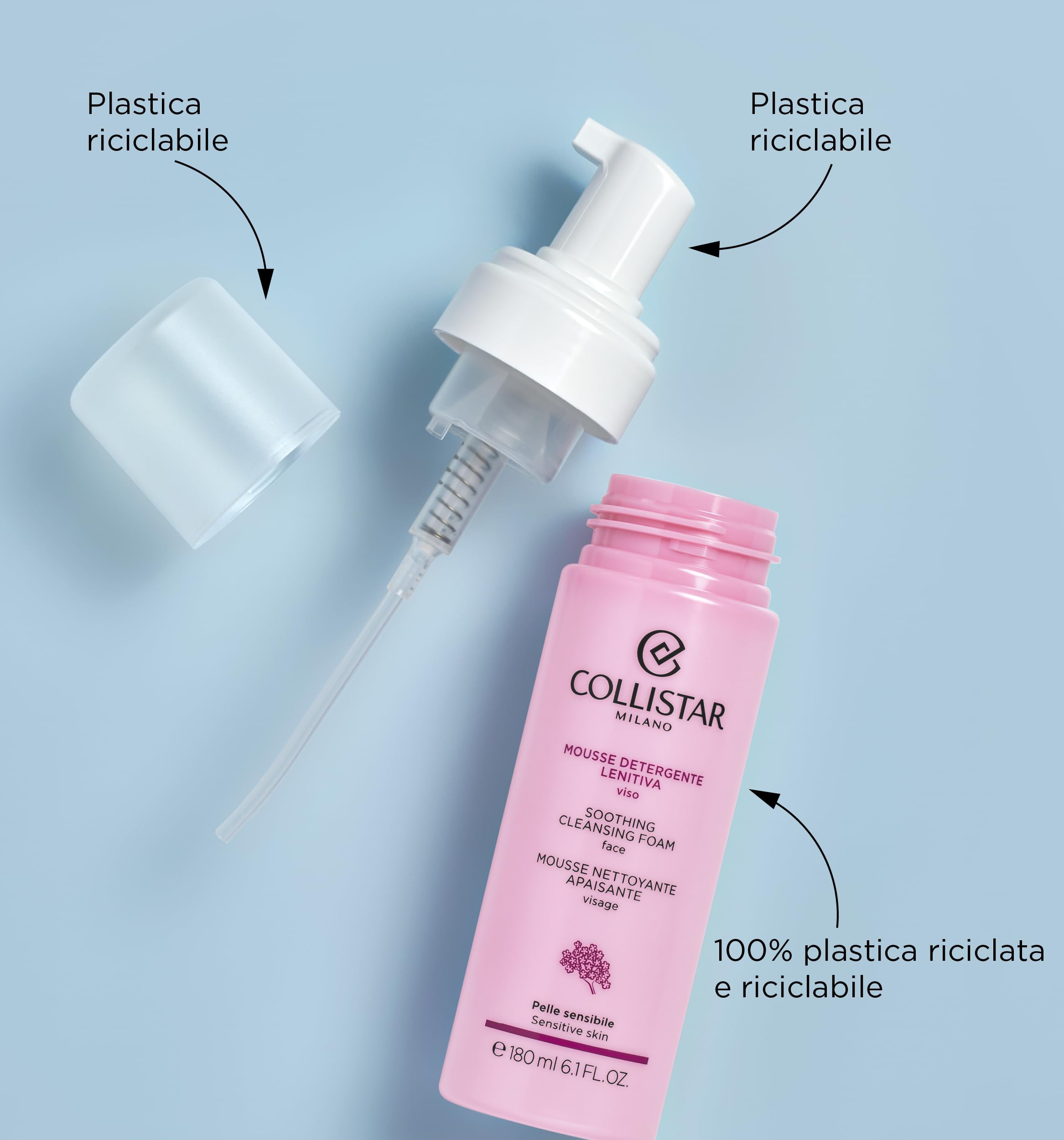 collistar-mousse-detergente-lenitiva-viso-180-ml-clean-research-deterge-con-dolc image 2