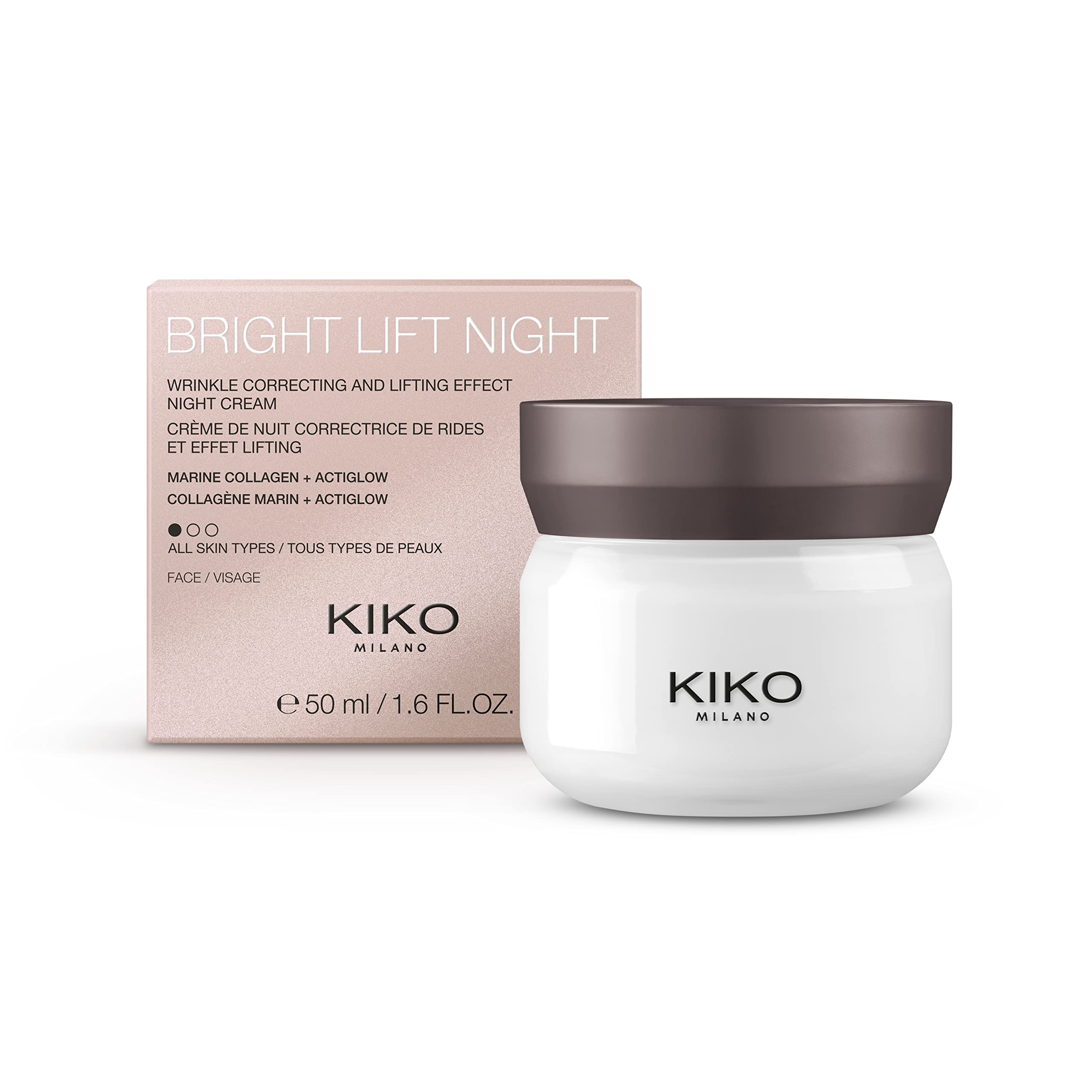 kiko-milano-bright-lift-night-crema-notte-lifting-rinnovatrice-con-collagene-mar image 1