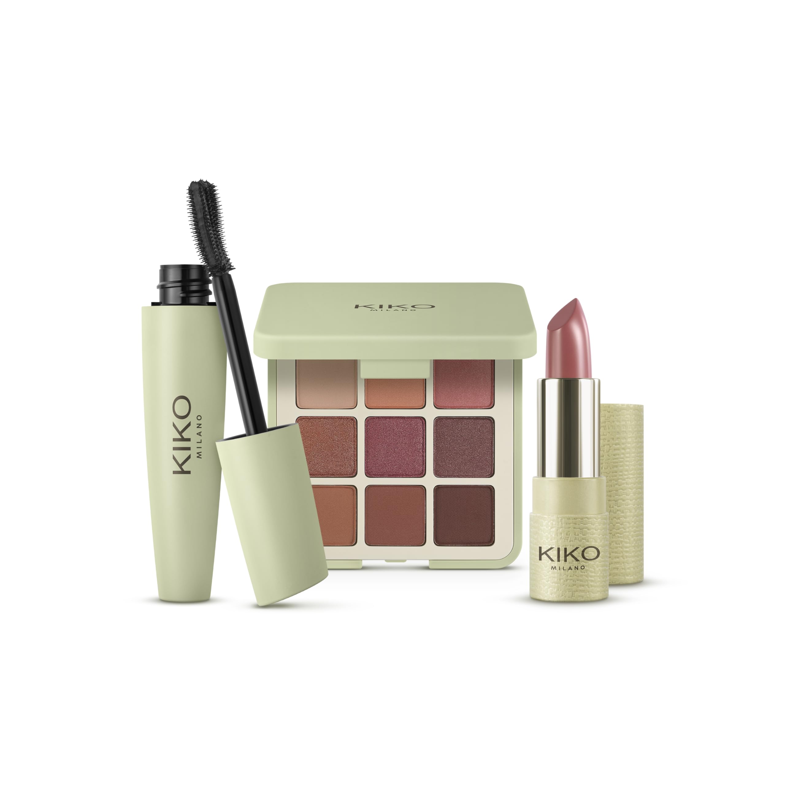 kiko-milano-green-me-make-up-set-set-completo-con-palette-occhi-102-mascara-effe image 3