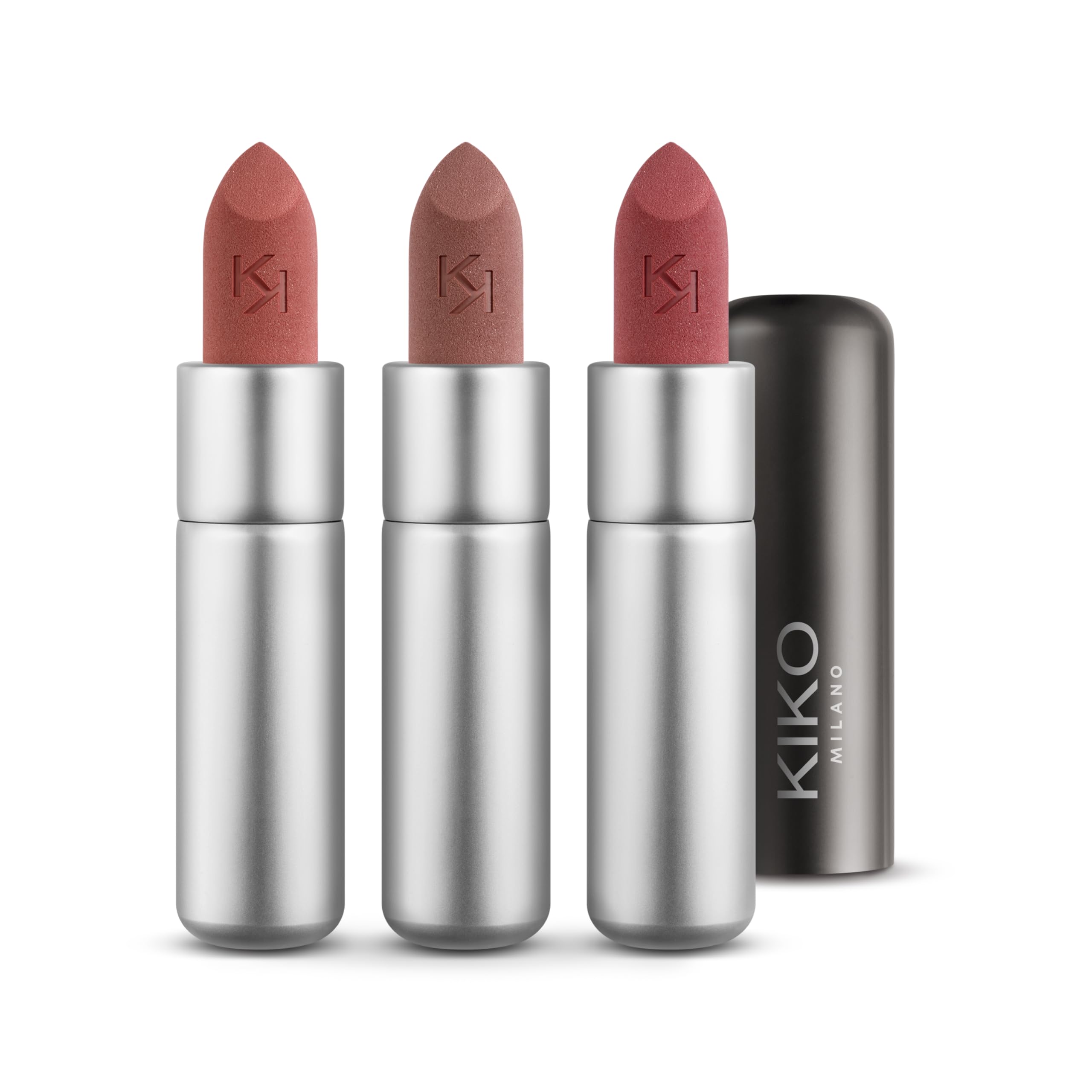 kiko-milano-powdery-lip-set-01-set-makeup-con-3-rossetti-powder-power-dal-finish image 3
