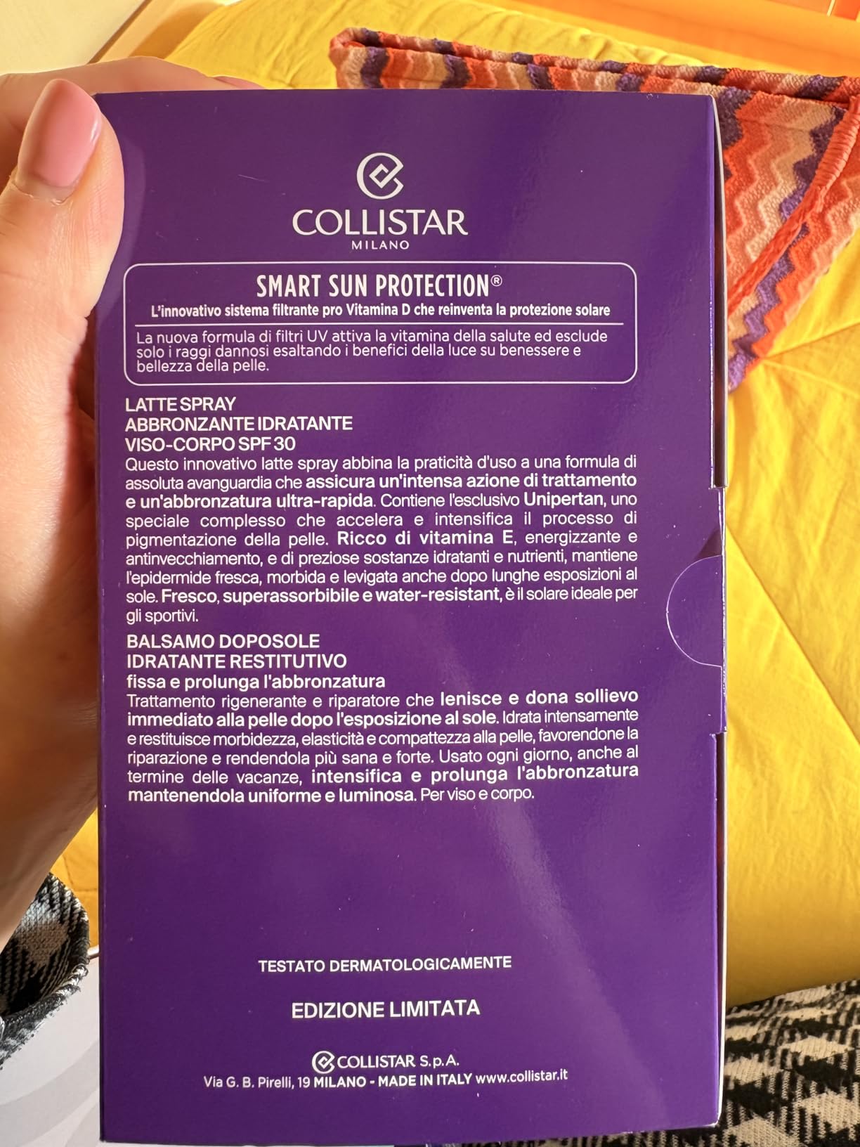 Spray bloccato