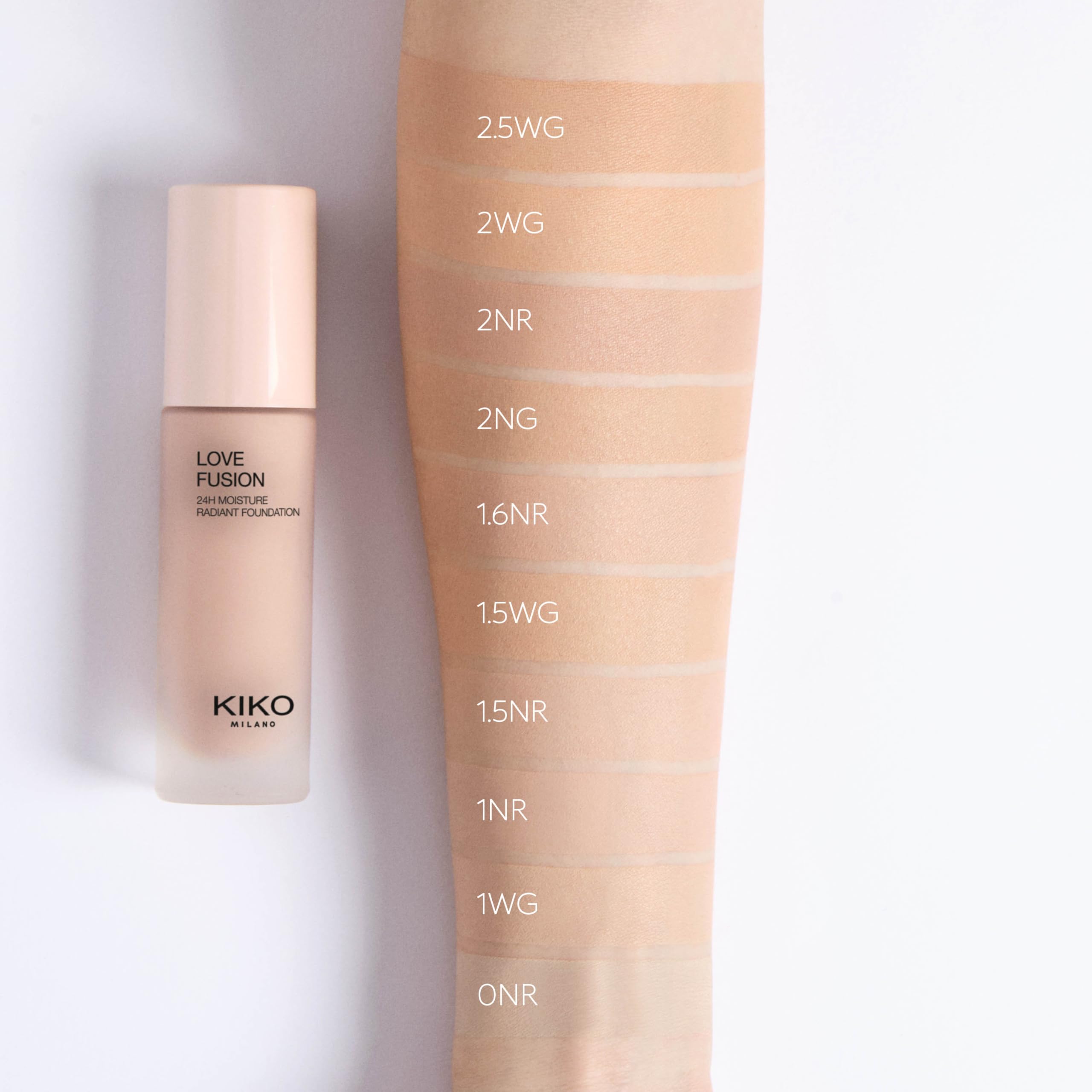kiko-milano-love-fusion-24h-moisture-radiant-foundation-1nr-fondotinta-idratante image 5