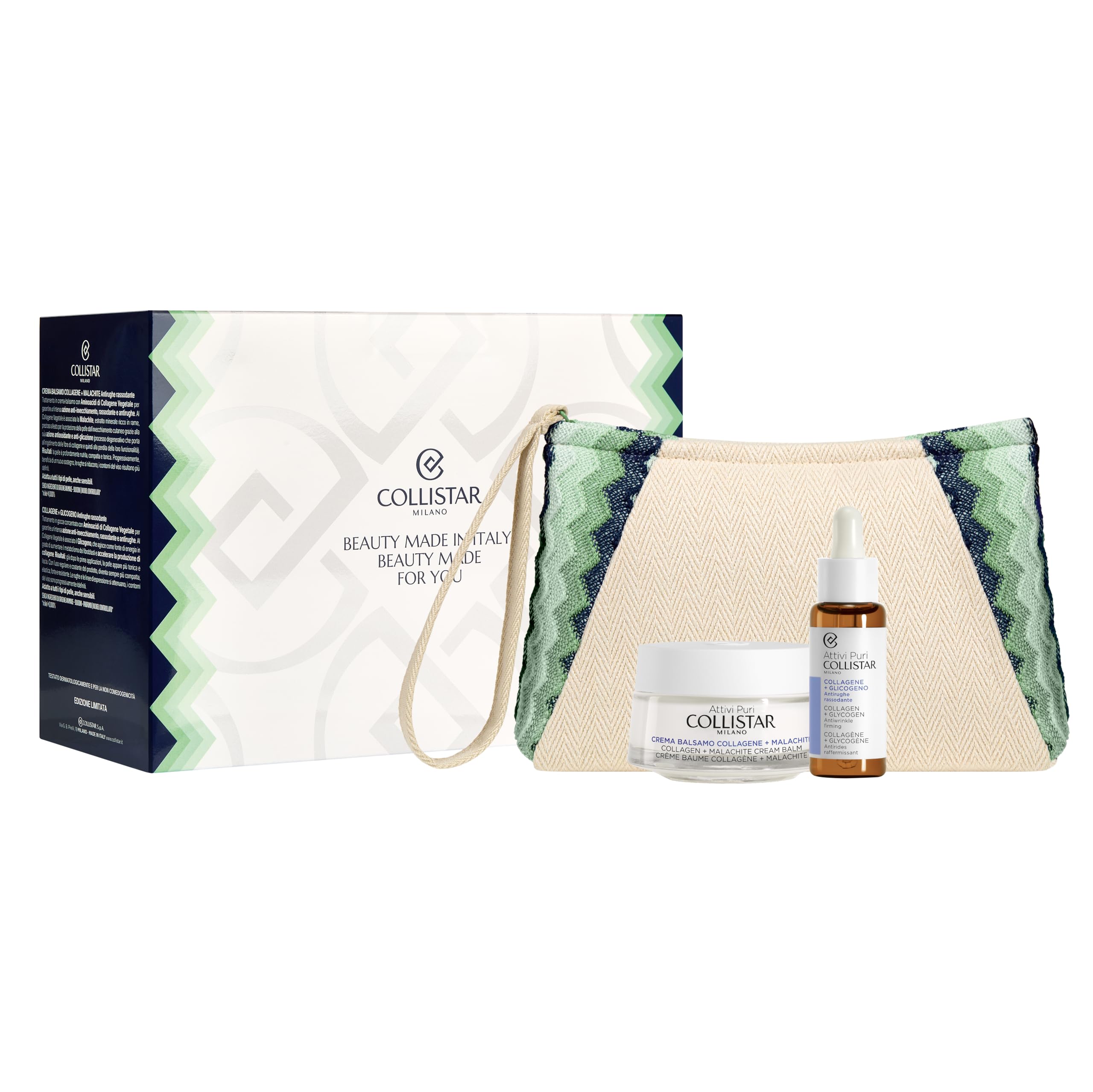 collistar-cofanetto-donna-attivi-puri-collagene-malachite-crema-viso-50-ml-e-sie image 4