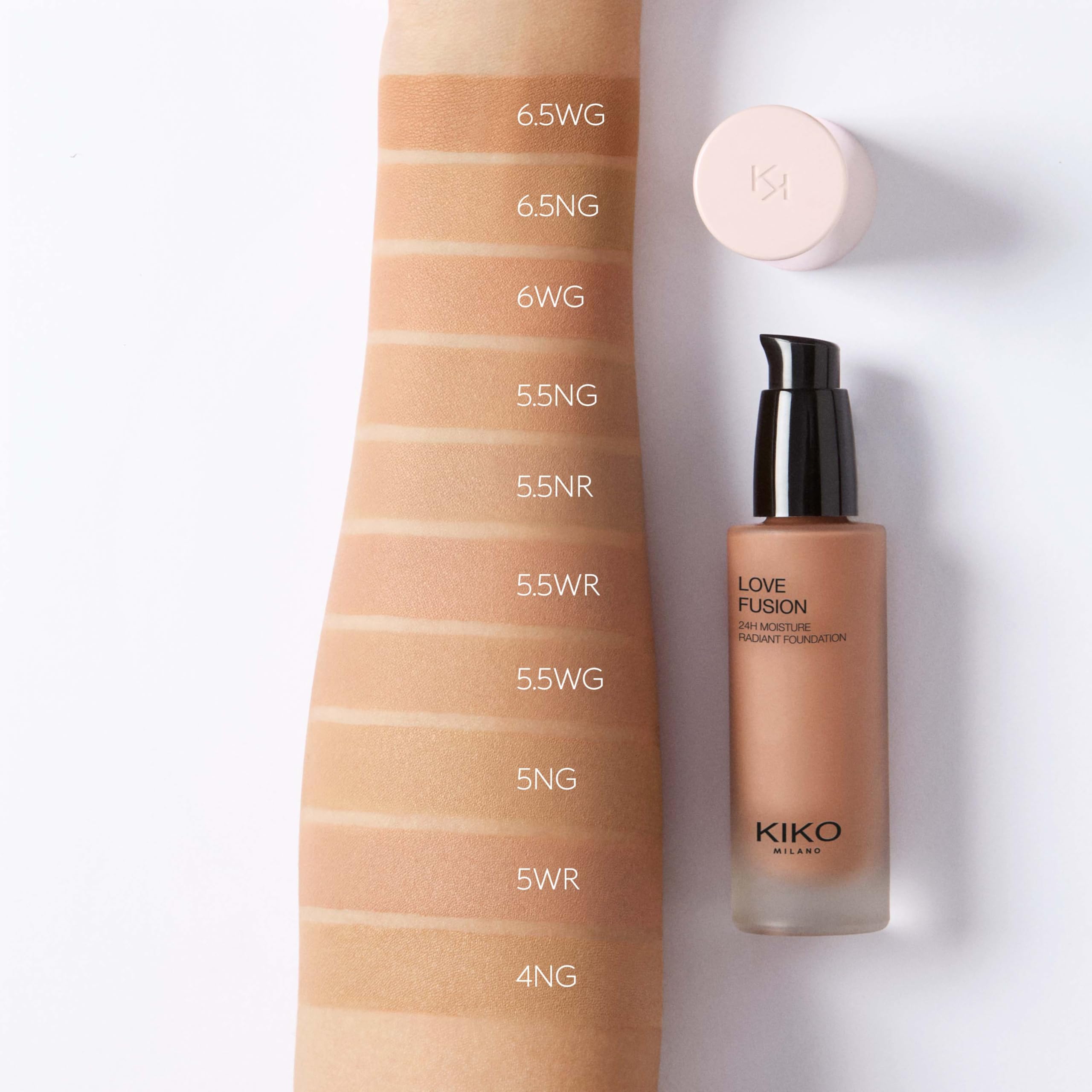 kiko-milano-love-fusion-24h-moisture-radiant-foundation-6wg-fondotinta-idratante image 5