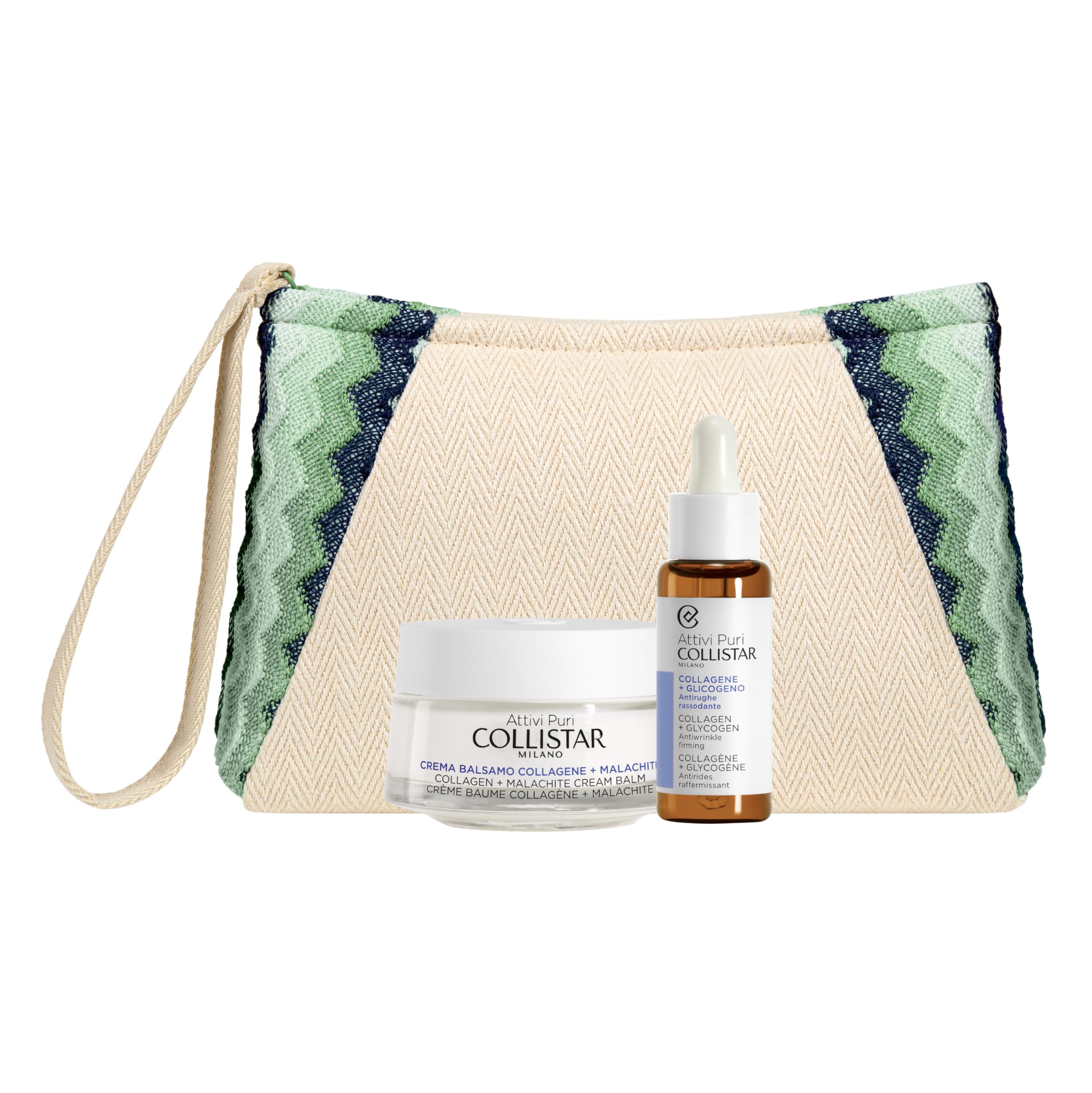 collistar-cofanetto-donna-attivi-puri-collagene-malachite-crema-viso-50-ml-e-sie image 2