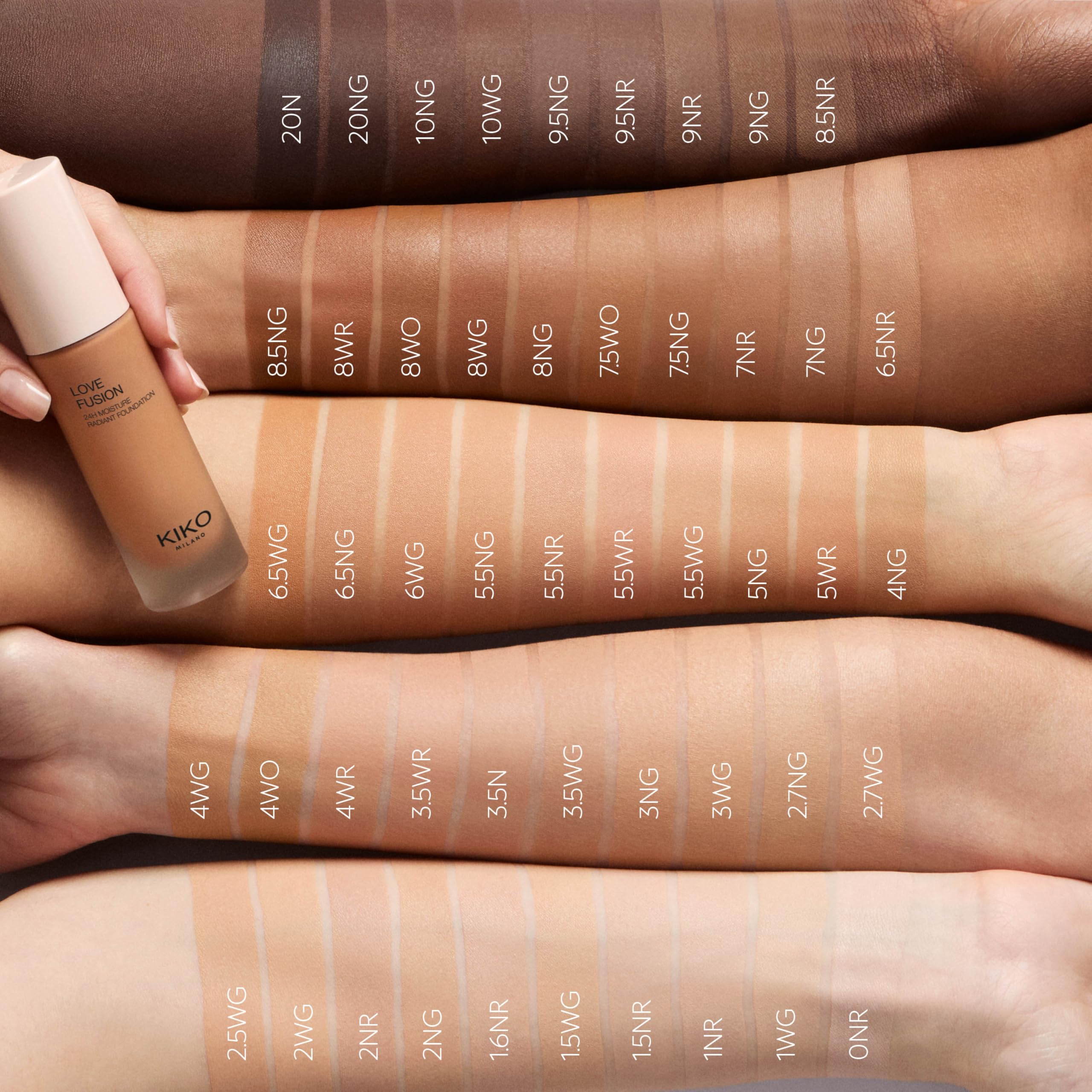 kiko-milano-love-fusion-24h-moisture-radiant-foundation-8wg-fondotinta-idratante image 6